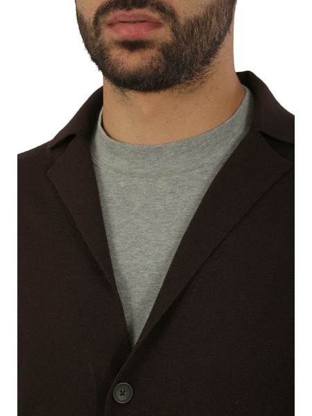 Maglia Luigi Gentile Cardigan Testa di Moro